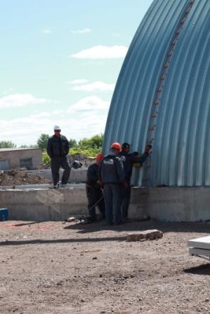 Быстровозводимые бескаркасные ангары