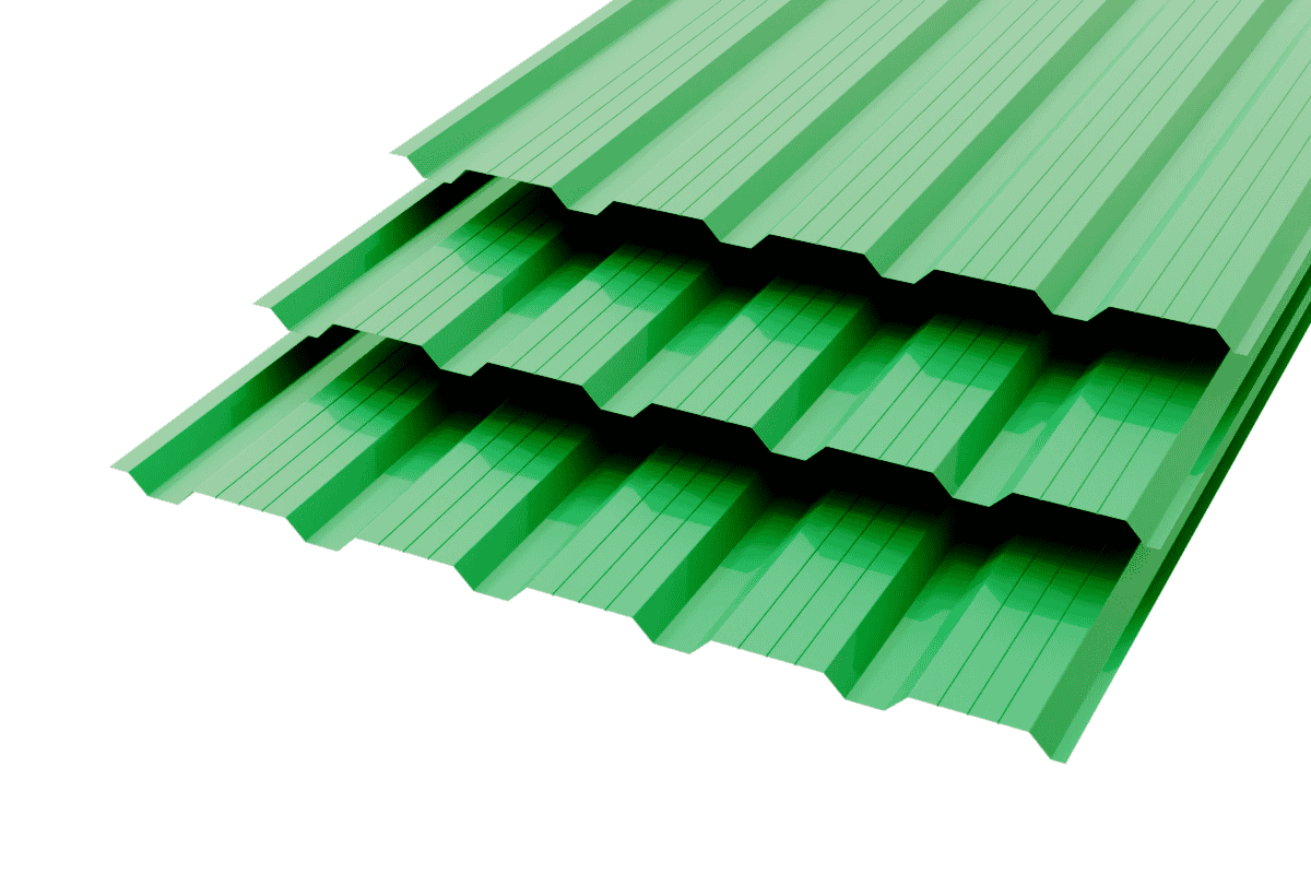 Профлист НС-25 Polyester 0,5 (высокой точности) RAL 6029 Мята