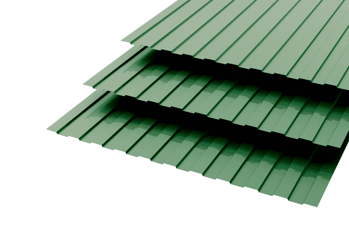 Профлист С-8  Polyester 0,5 RAL 3005 Зеленый мох