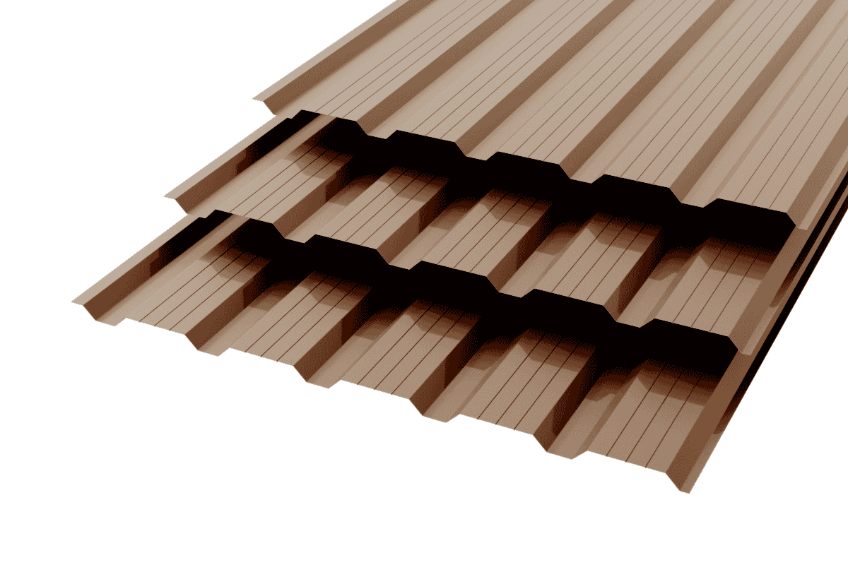 Профлист НС-25 Polyester 0,8 RAL 8017 Шоколад