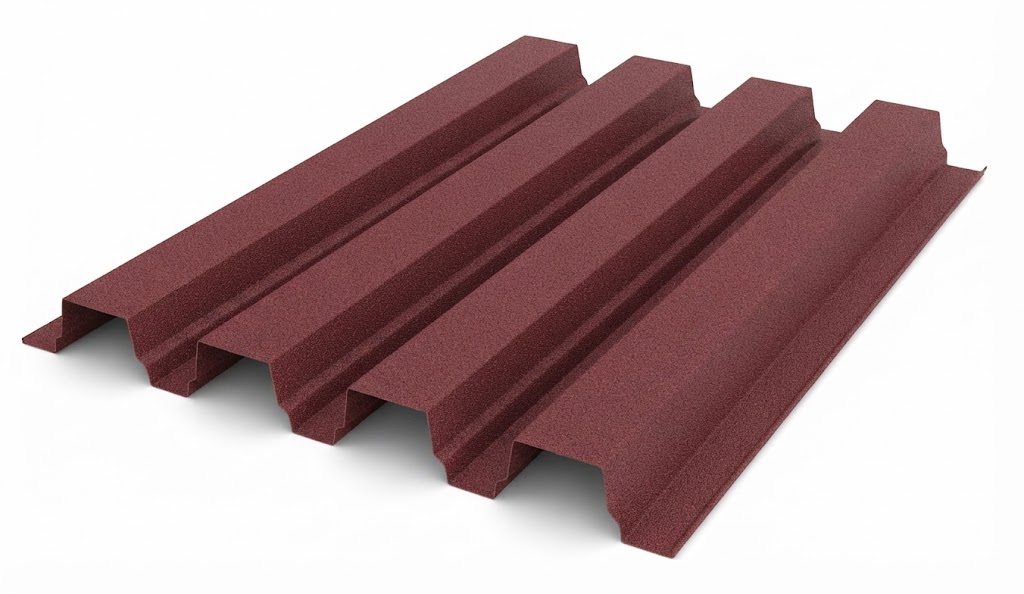 Профлист Н-75 0,7 Ral 3005 Красное вино (Текстурированный)