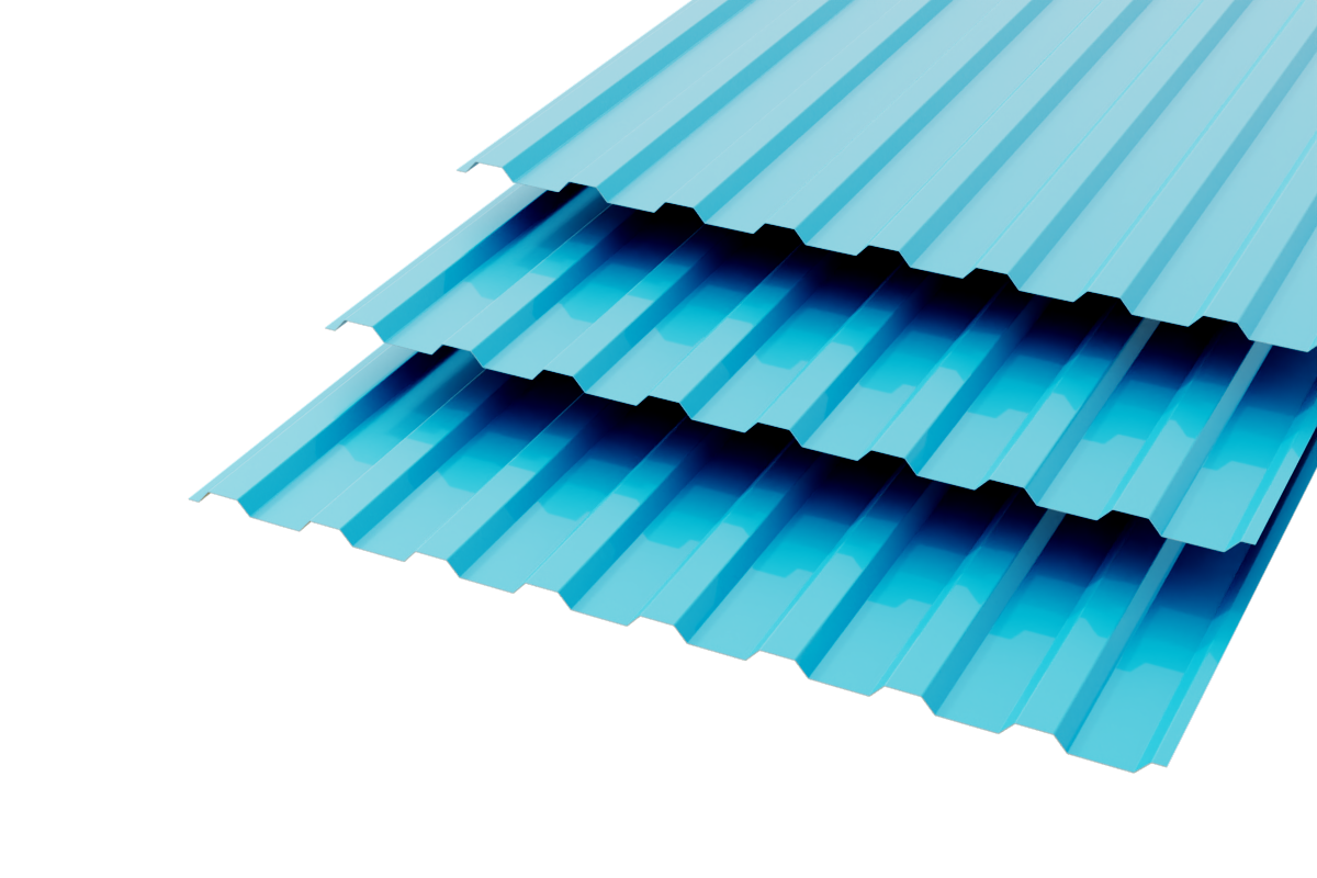 Профлист МП20 Polyester 0,5 RAL 5015 Небесно-голубой Сторона В