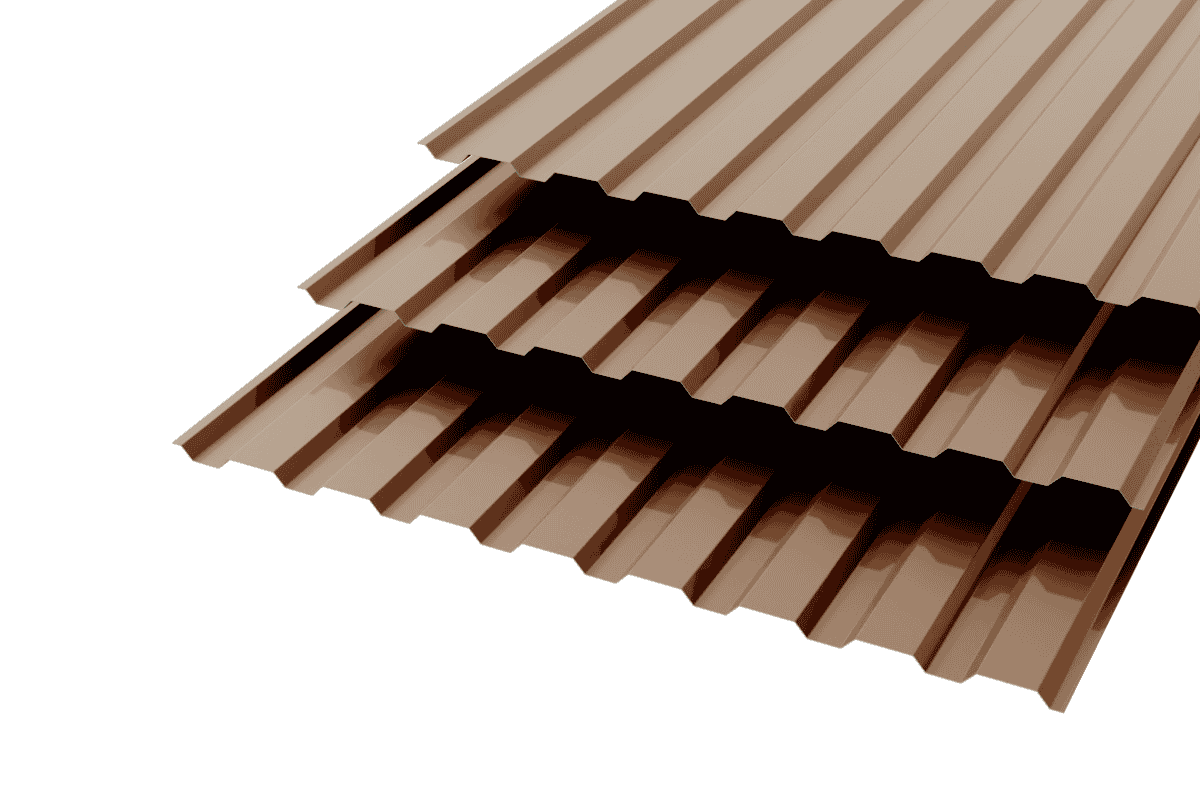 Профлист МП20 Polyester 0,4 ( двухсторонний окрас ) RAL 8017 Шоколад