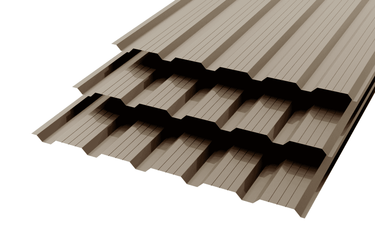 Профлист НС-25 Polyester 0,5 RAL 8019 Темный шоколад