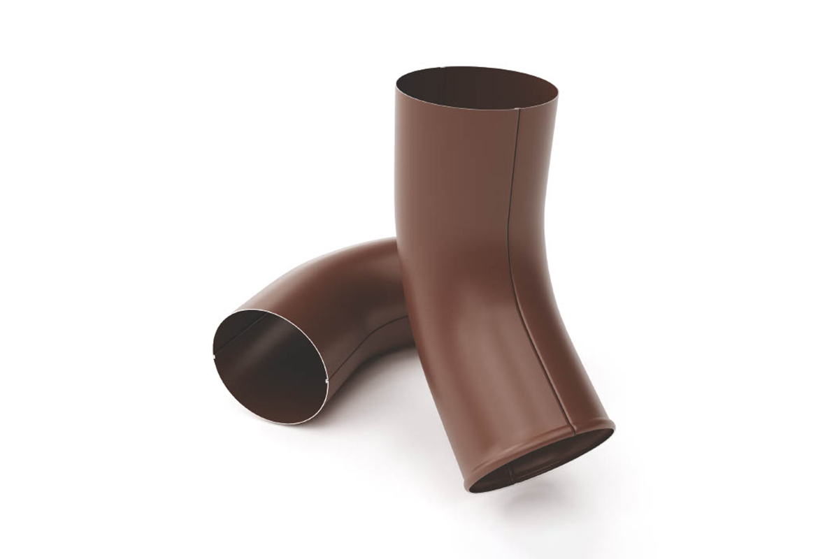 Сливное колено Krovelson RAL 8017 Шоколад