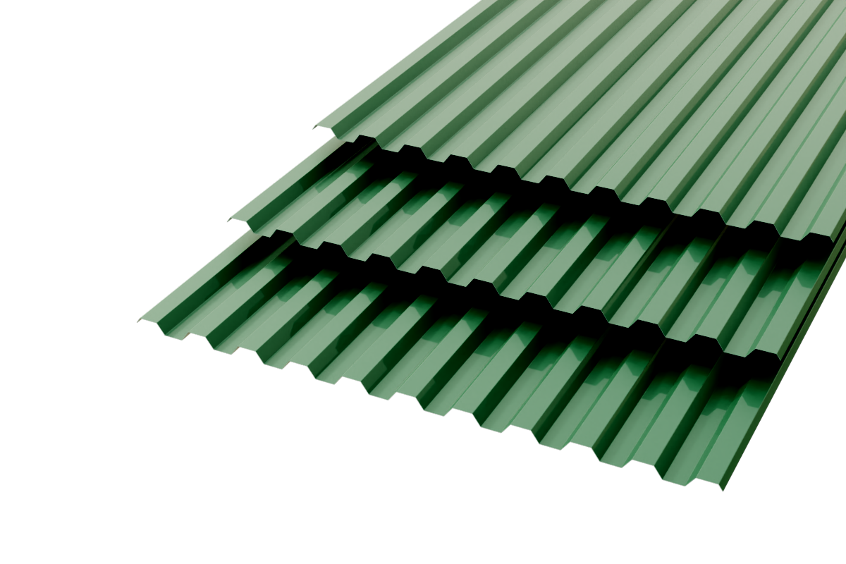 Профлист C-21  Polyester 0,8 RAL 6005 Зеленый мох