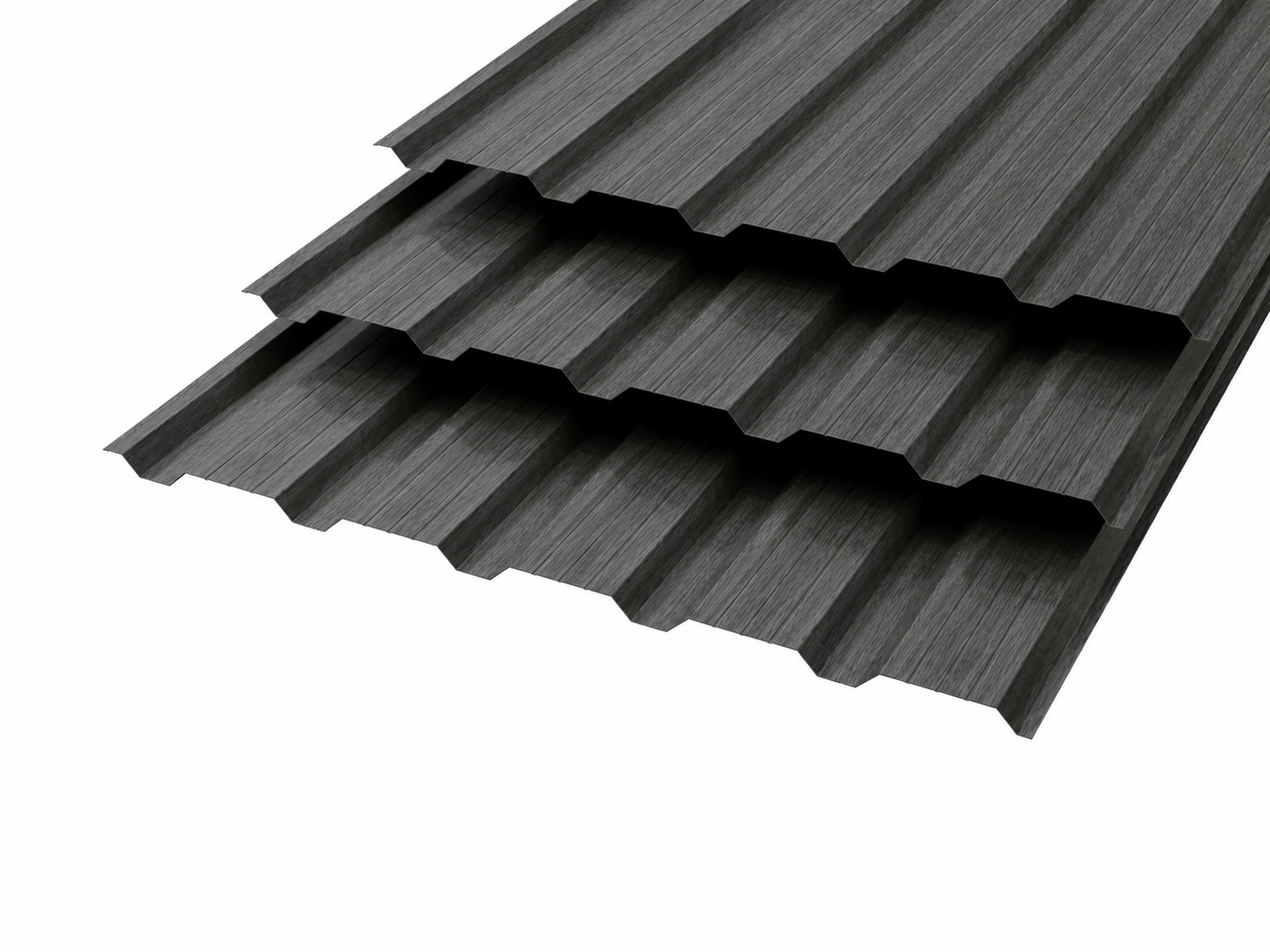 Профлист НС-25 Polyester 0,8 RAL 7024 Графитово-серый 3D 