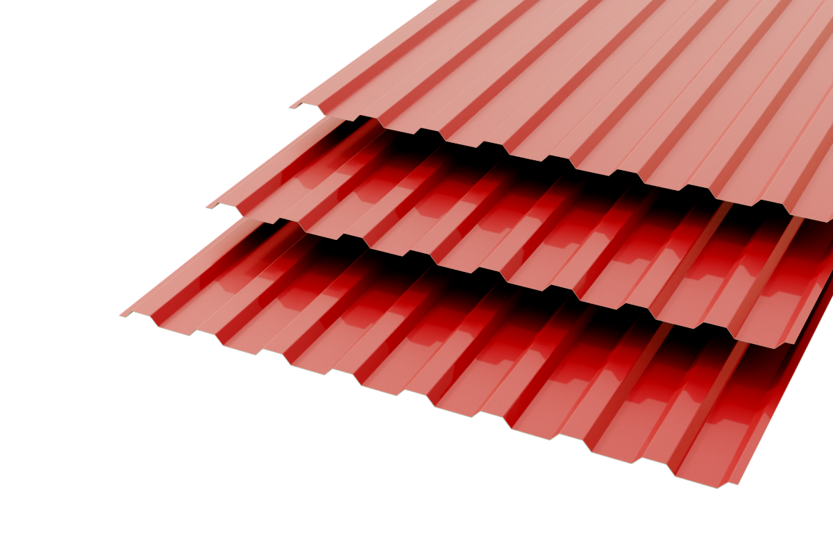Профлист МП20 Polyester 0,4 RAL 3003 Рубин Сторона В