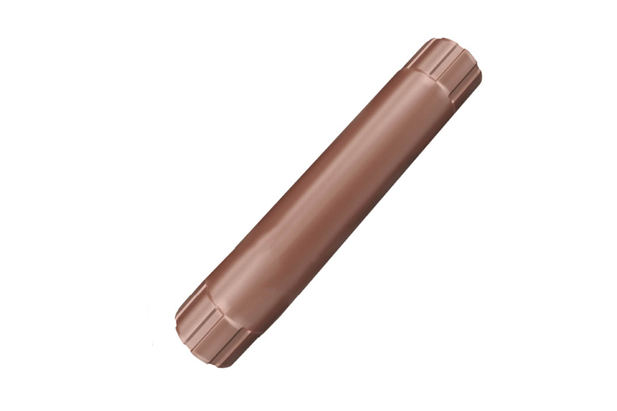 Труба соединительная 1м Krovelson RAL 8017 Шоколад