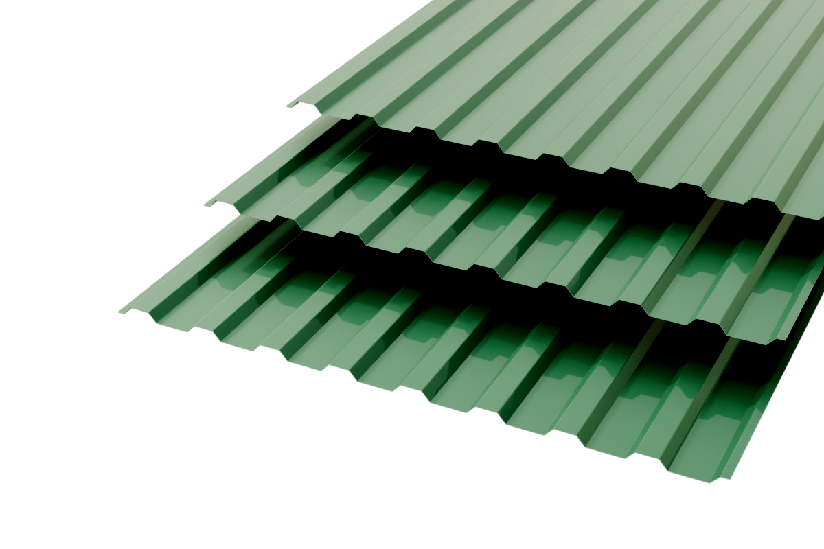 Профлист МП20 Polyester 0,35 RAL 6005 Зеленый мох Сторона В