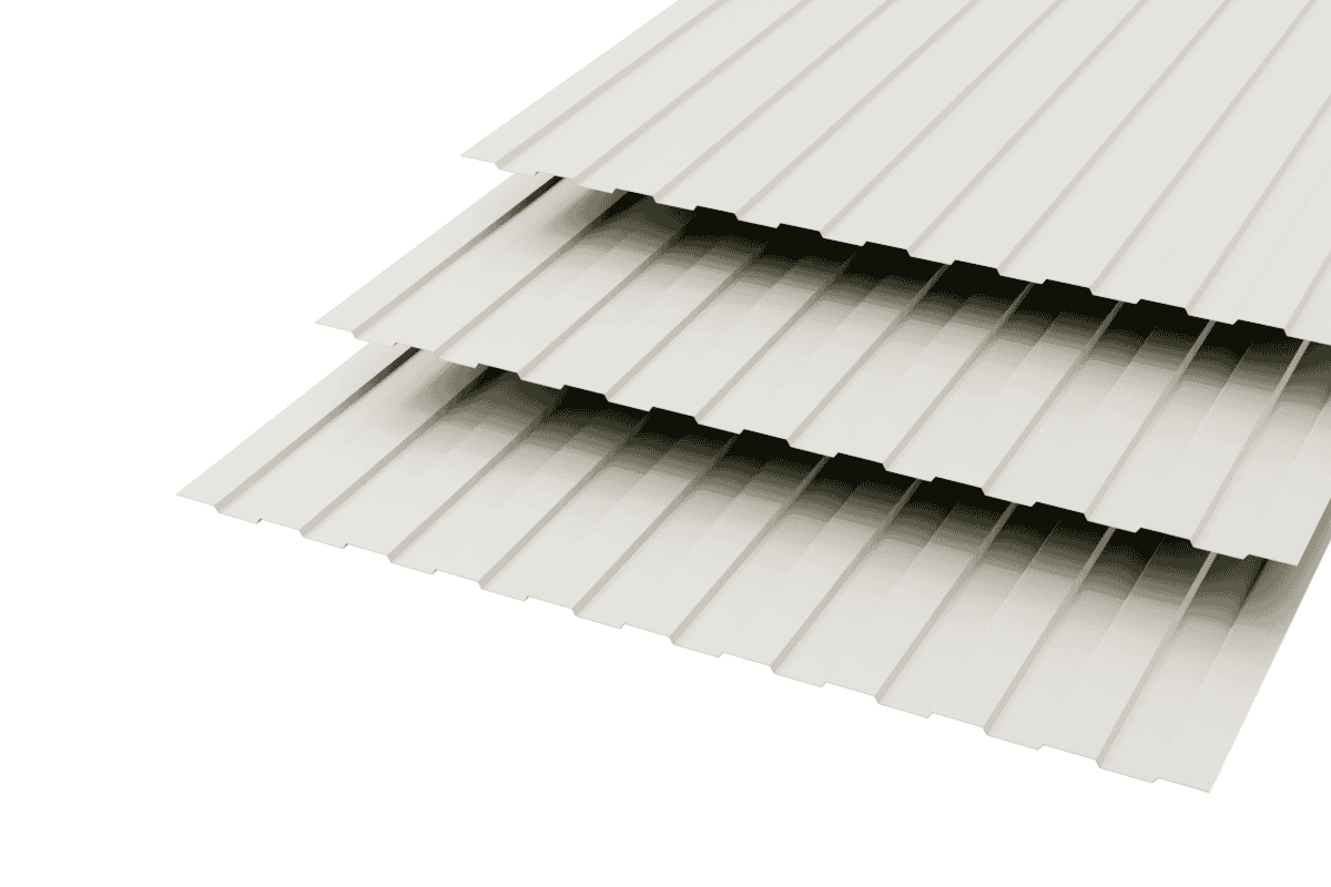 Профлист C-8 Polyester Эклном RAL 9006 Металлик