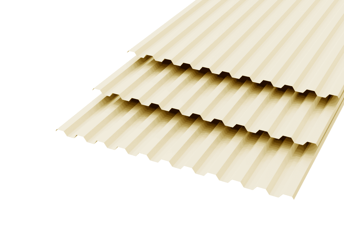 Профлист C-21  Polyester 0,5 RAL 1014 Слоновая кость 