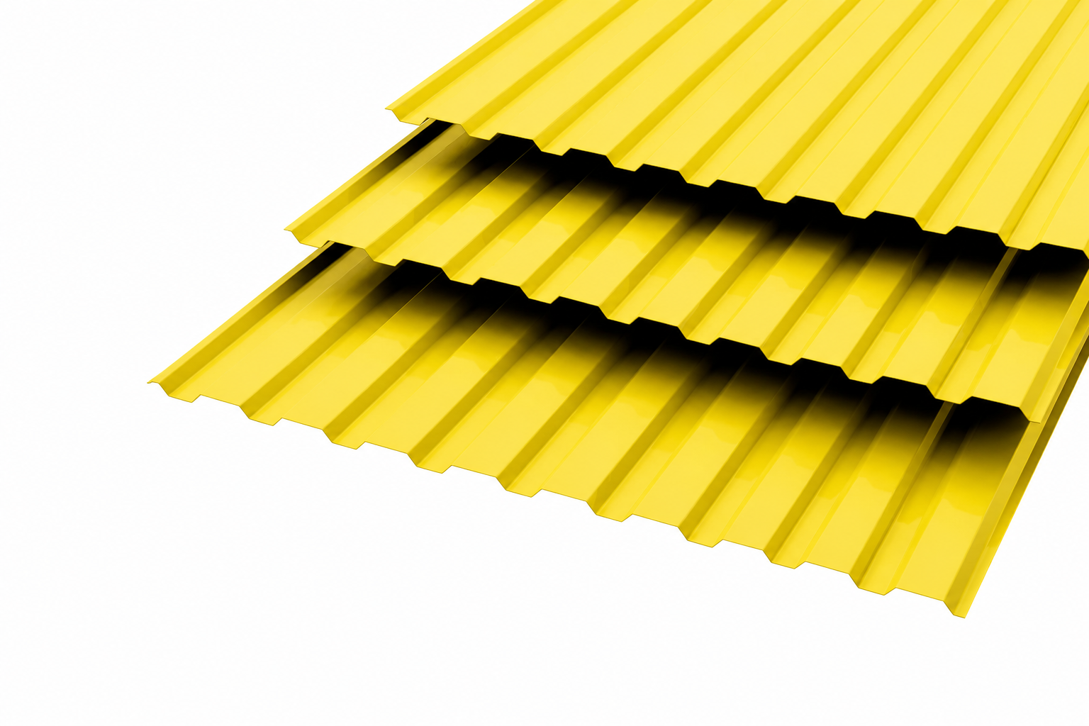 Профлист МП20 Polyester 0,7 RAL 1018 Желтый Сторона А
