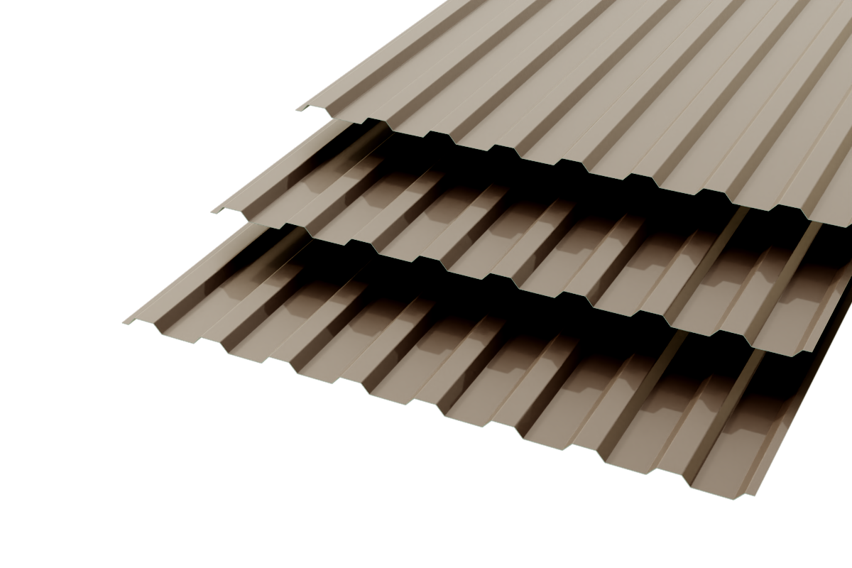 Профлист МП20 Polyester 0,5 RAL 8019 Темный шоколад Сторона В