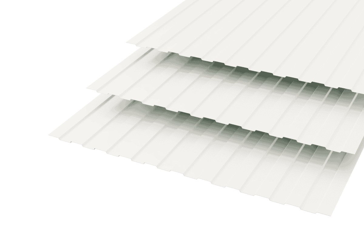 Профлист C-8 Polyester 0,7 RAL 9005 Белый