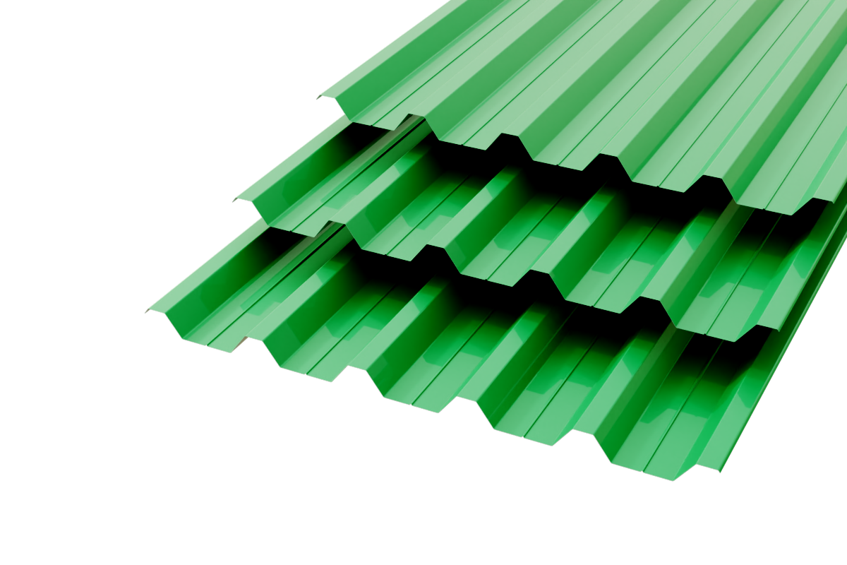 Профлист C-44  Polyester 0,5 (высокой точности) RAL 6029 Мята
