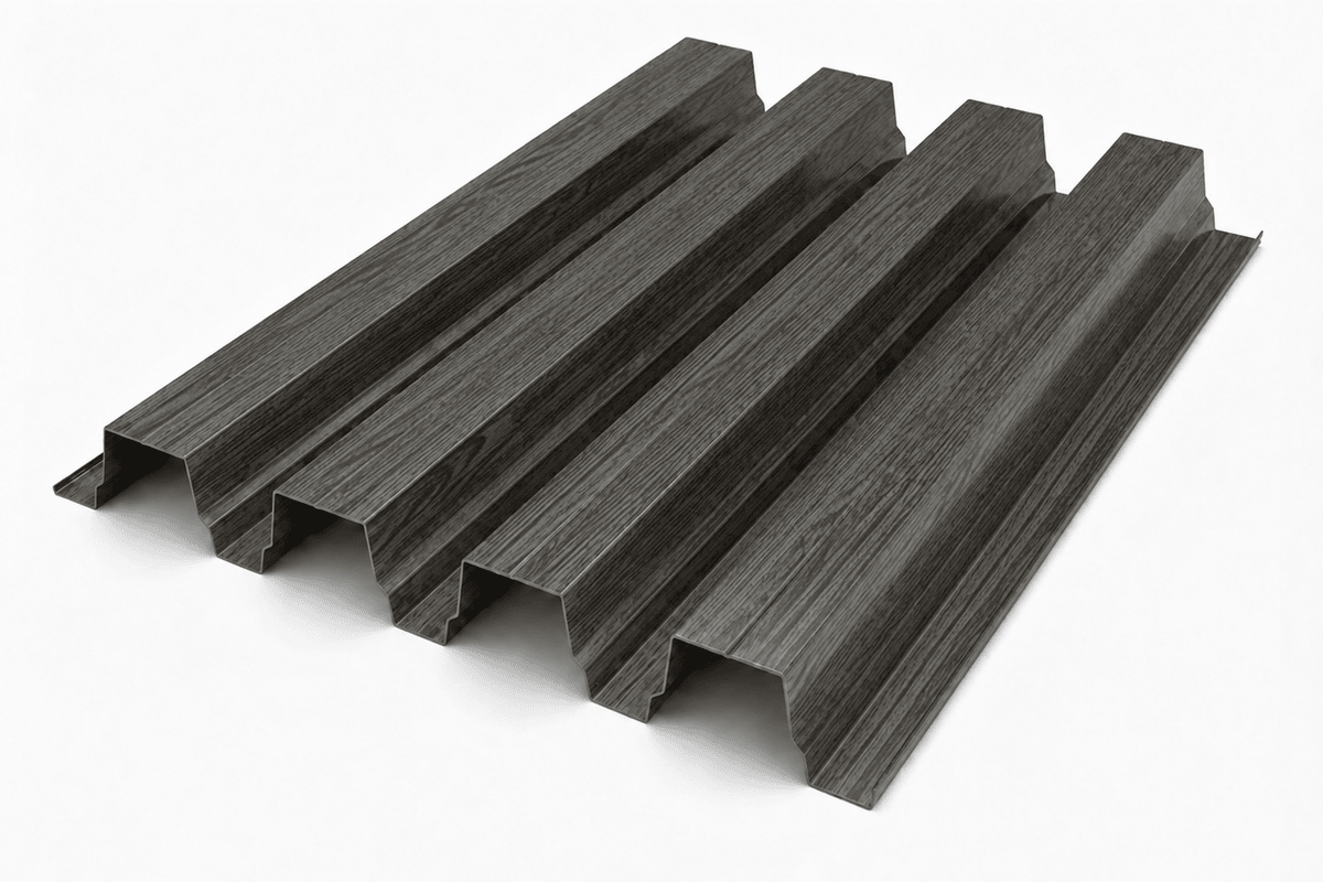 Профлист Н-60 Polyester 0,9 RAL 7024 Графитово-серый 3D