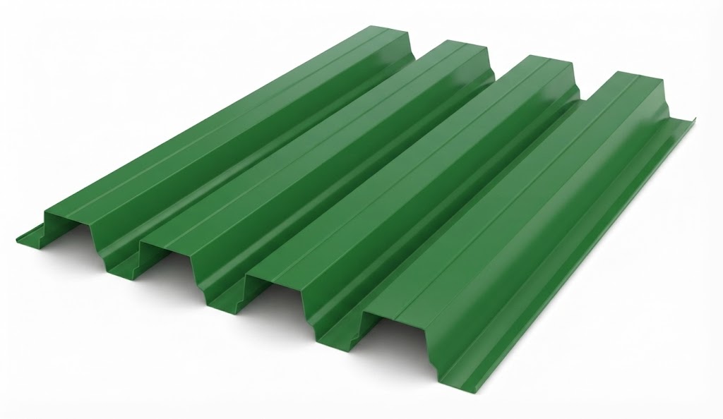 Профлист Н-75 0,7 Ral 6002 Зеленый лист