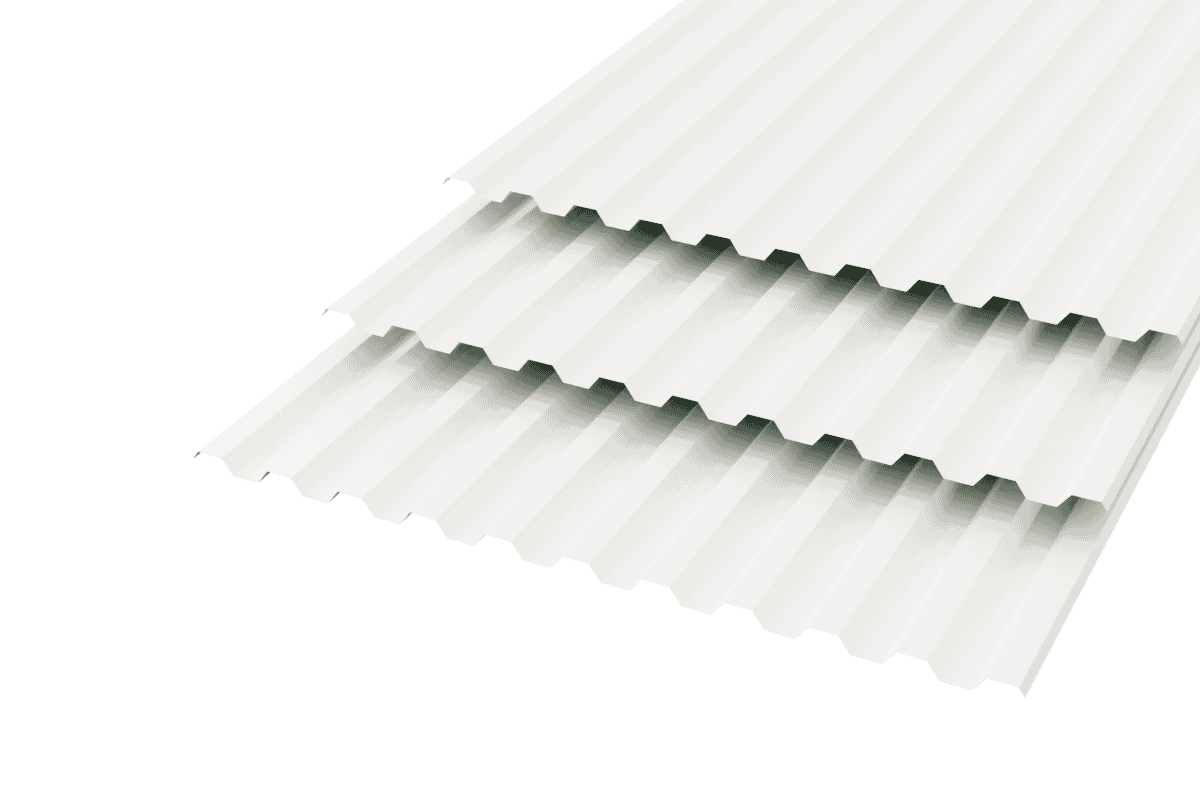 Профлист C-21  Polyester 0,5 RAL 9003 Белый