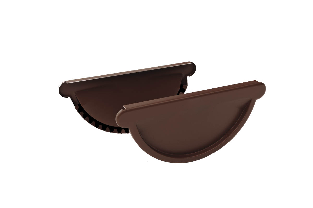 Заглушка желоба Krovelson RAL 8017 Шоколад