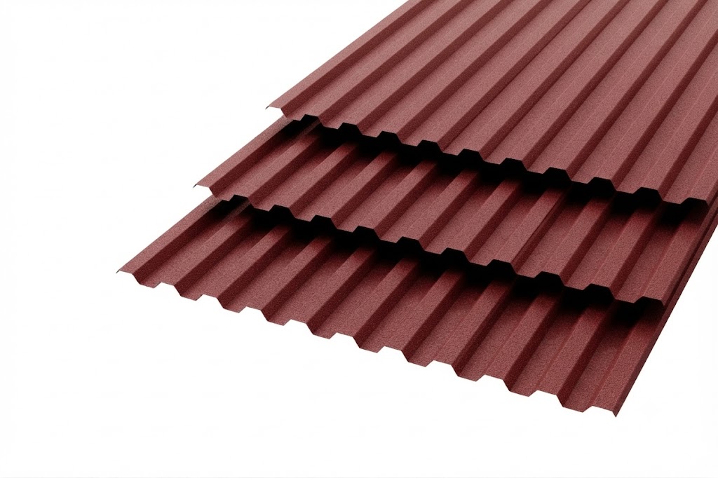 Профлист C-21  Polyester 0,5 RAL 3005 Красное вино Текстурированный