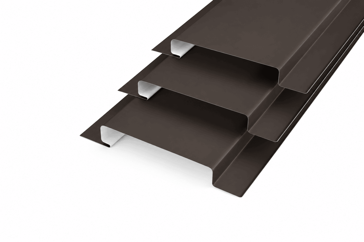 Линеарные панели 0,5 RAL 8019 Темный шоколад