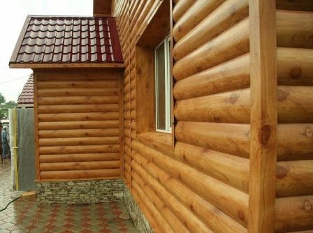 Металлический сайдинг под бревно