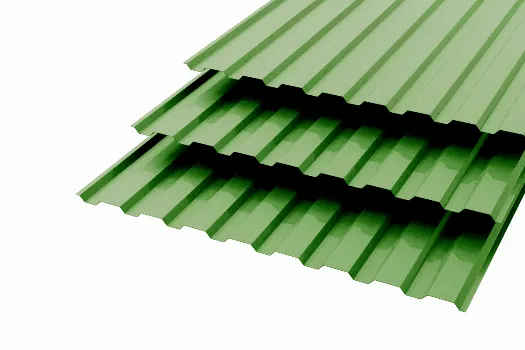 Профлист МП20 Polyester 0,35 RAL 6002 Зеленый лист Сторона А смотреть фото
