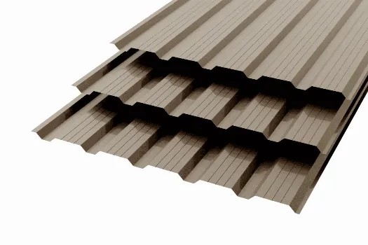 Профлист НС-25 Polyester 0,5 (высокой точности) RAL 8019 Темный шоколад смотреть фото