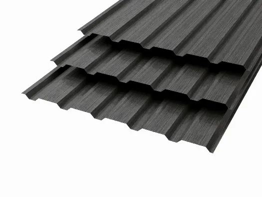 Профлист НС-25 Polyester 0,8 RAL 7024 Графитово-серый 3D  смотреть фото