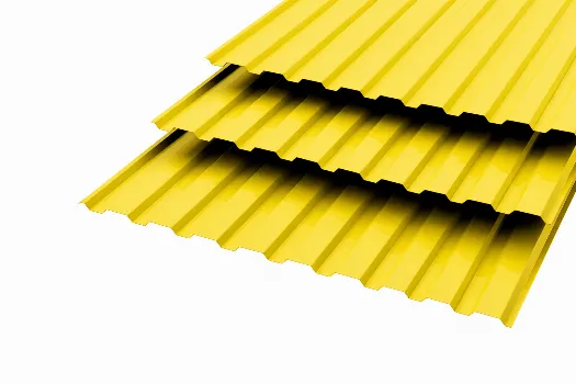 Профлист МП20 Polyester 0,4 RAL 1018 Желтый Сторона А смотреть фото