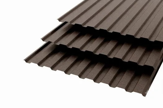 Профлист МП20 сторона А 0,5 RAL 8019 Темный шоколад Текстурированный Сторона А смотреть фото